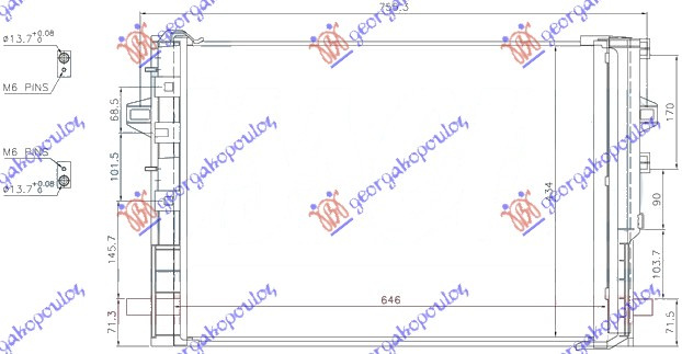 Hladnjak klime benzin-dizel (610x458) (MARELLI)