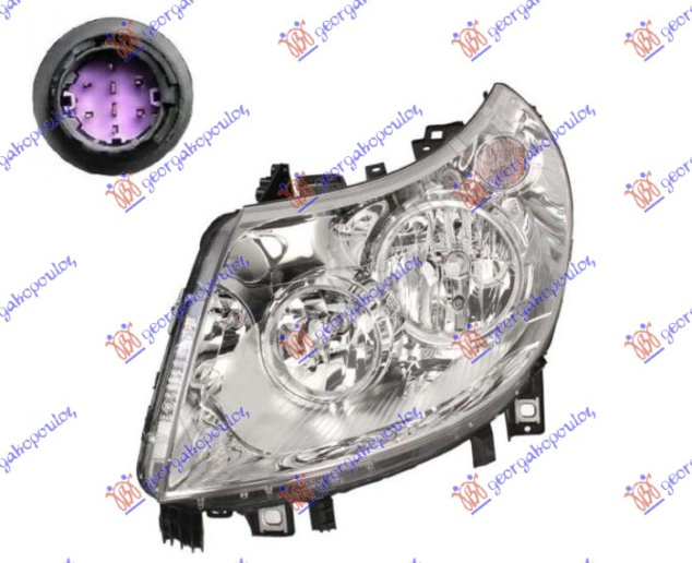 FAROVI ELEKTRIČNI (H7/H7) SA LED DNEVNIM SVJETLOM (E) (DEPO)