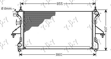 hladnjak 2.2-3.0 HDi +/-AC dizel ručni (780x380x34) (MAHLE BEHR PREMIUM LINE)