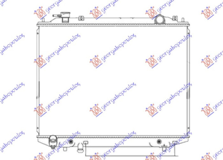 HLADNJAK MOTORA 2.5-3.0 TDCi DIESEL AUTO (450x635) (KOYO)