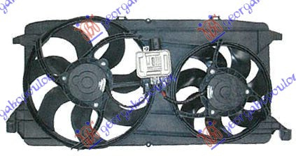 SET VENTILATORA DUPLI 2.3i16V-2.2TDC + A/C