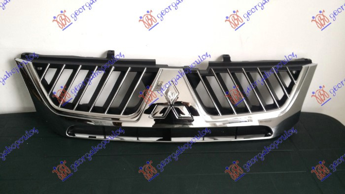 PVC MASKA / GRILL KROM/CRNI (KROMIRANI OKVIR) 05-