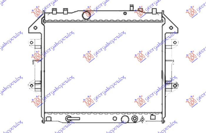 HLADNJAK MOTORA 2.5-3.0 TD AUTO (525x650) KOYO