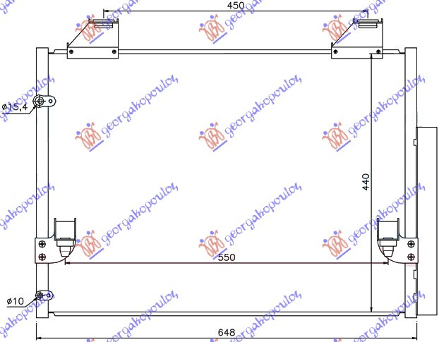 HLADNJAK KLIME 2.5 -3.5 T.D DIZEL (600x440x16)