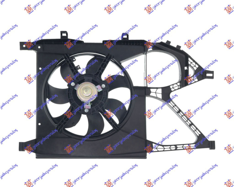 ventilator hladnjaka .komplet (28cm) 1.0cc  benzin -klime