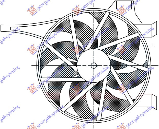 KOMPLET VENTILATORA KLIMA 1.3-1.7 CDTi (180 WATTA)