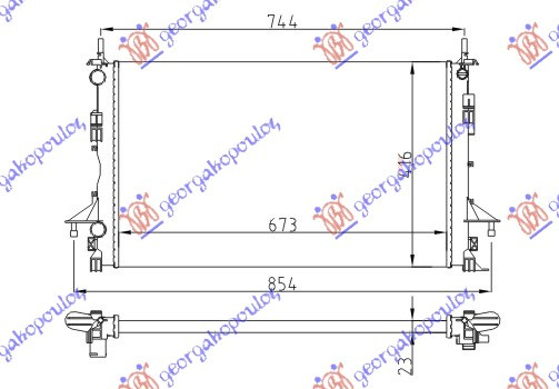 HLADNJAK MOTORA SVI MODELI BENZIN / DIZEL +/-AC -07 (69x42)