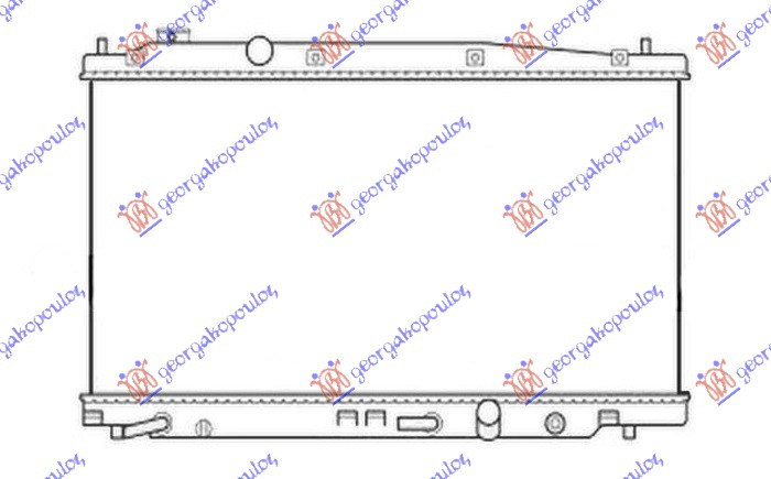 HLADNJAK ZA MOTOR 1.4 BENZIN AUTOMATIK (350x711x16)