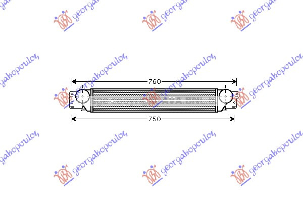 HLADNJAK INTERKULERA 2.0 CDTi MAN/AUTO (570x100x90)