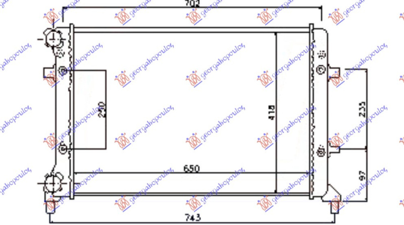 HLADNJAK 1.4-1.6-2.0FSI/SDI MANUAL/AUTO +A/C (650x415) (MECANICAL)