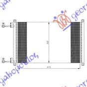 HLADNJAK KLIME 130 1,8i-16V-1,9D/JTD(48,8x31)