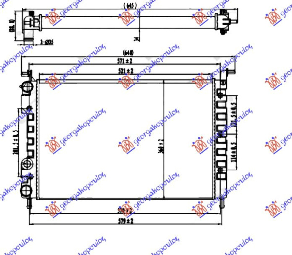 HLADNJAK MOTORA 1.6 BENZIN (52x34.9x34)-00