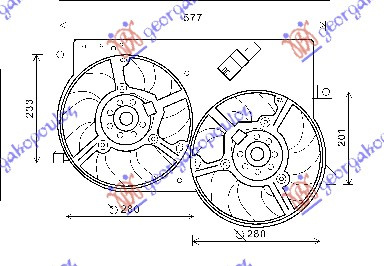 VENTILATOR KOMPL. 1.3 JTD 03-(DVOSTRUKI)