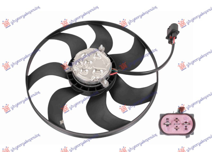 VENTILATOR (MOTOR + VENTILATOR) (395 mm) (400 W) (4 pina)