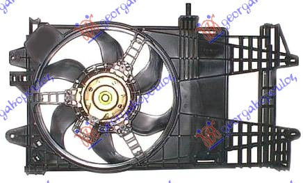 KOMPLET VENTILATORA 1.2i 8V/16V + /- AC DENSO TIP