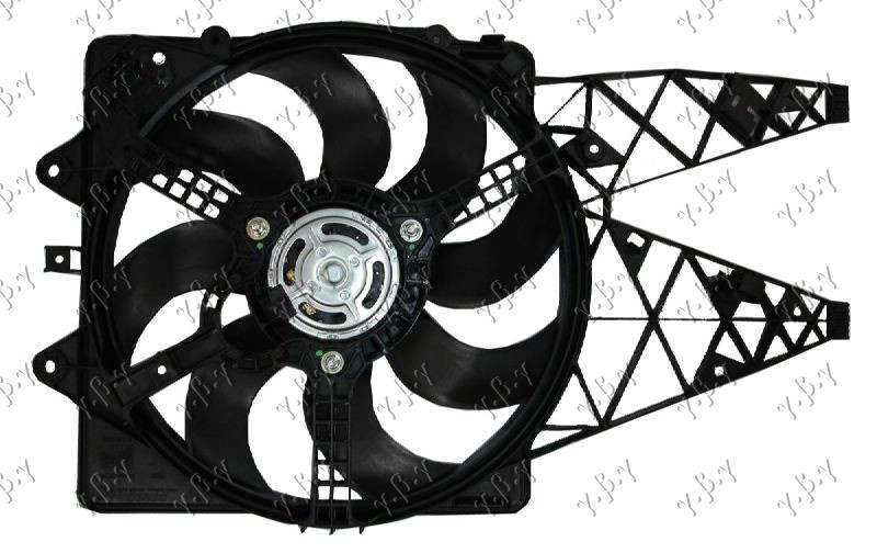 KOMPLET VENTILATORA 1.3VRM-JET/1.4ABARTH (OBALNI PRIKLJUČAK)