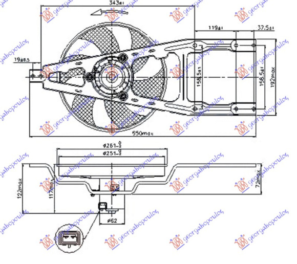 KOMPLET VENTILATORA -A/C