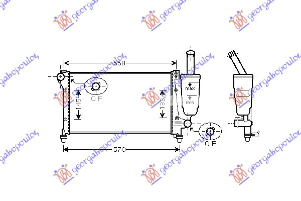 HLADNJAK MOTORA .1.1-1.2i 8V -A/C (51x3.7)