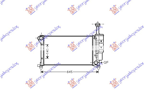 HLADNJAK 1.1-1.2i 8V +A/C (55x31.7)