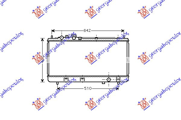 HLADNJAK MOTORA 1.3i16V 00-03 +A/C (32.8x68.9)