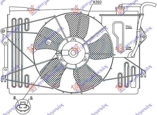 ventilator komplet  benzin . (sa vijcima)