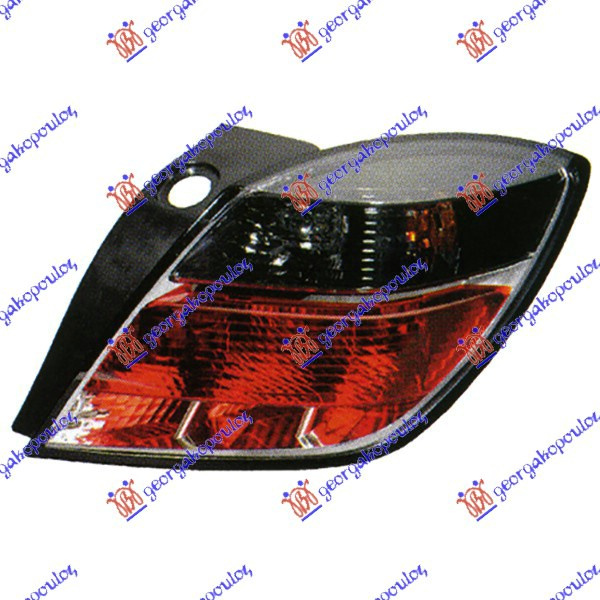 Štop lampa 3d/gtc (SMOKE-RED) hella