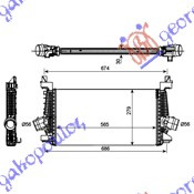 HLADNJAK INTERKULERA 1.4/1.6T BENZIN - 1.3/1.7 CDTI (565x282x30)