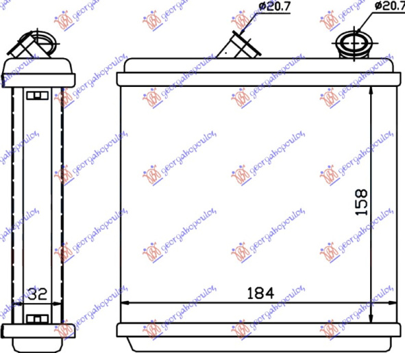 HLADNJAK KABINE +/-AC (BR) (160x185x32)