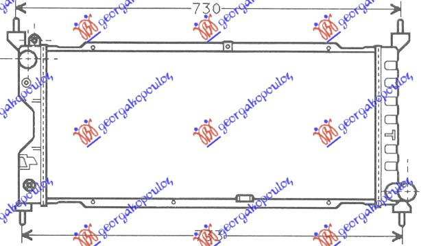 HLADNJAK ZA MOTOR 1.7 DIESEL (65x27) (MAHLE BEHR PREMIUM LINE)