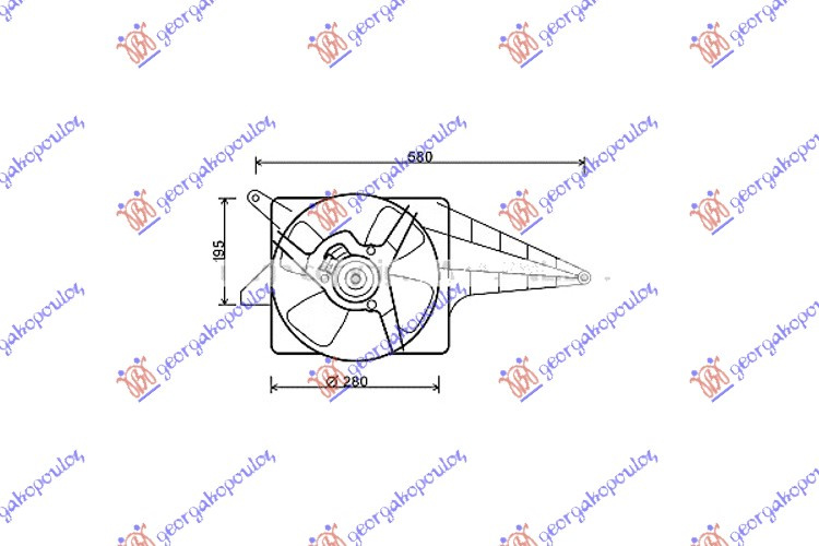 VENTILATOR HLAĐENJA 1.0-1.2cc -A/C