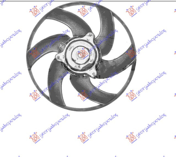 VENTILATOR (MOTOR + VENTILATOR) BENZIN-DIZEL (340 mm)