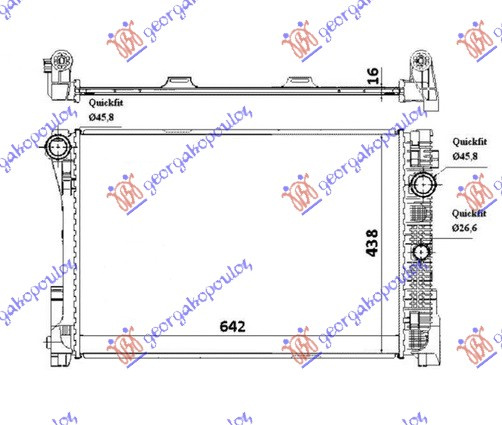 HLADNJAK MOTORA .1.8-2.5-3.016V-24V-2.2CDi (64x45x26)M