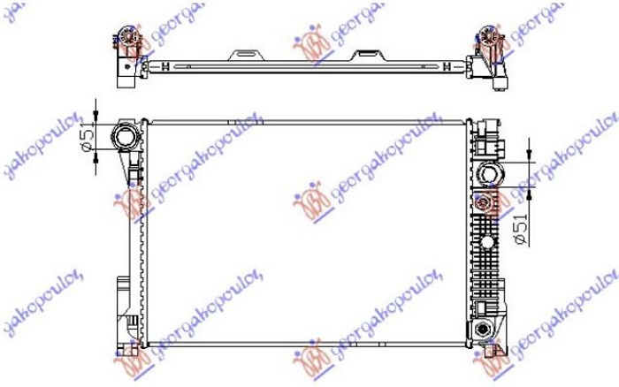 HLADNJAK MOTORA 1.8-2.5-3.0i16V 24V 6 (64x43) AUTO (KOYO)