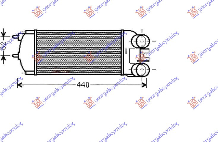 INTERCOOLER 1.6 HDI (300x148x85)