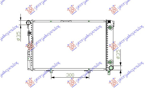 HLADNJAK MOTORA 2.0 BEN/ DIZEL RUČNI +A/C (57x37