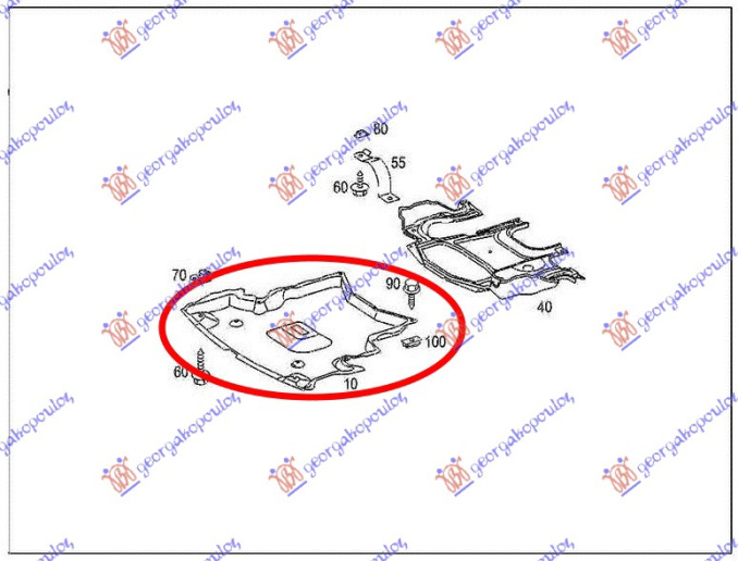 PREDNJI POKLOPAC MOTORA PLASTIČNI