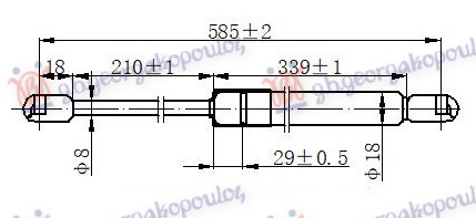 AMORTIZER HAUBE (585L-290N)