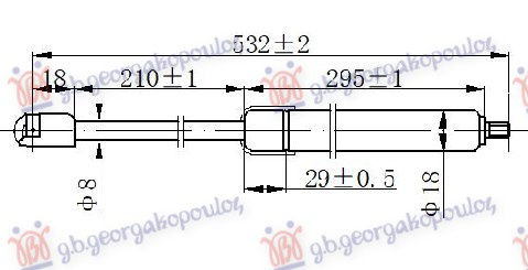 AMORTIZER HAUBE (532L-280N)