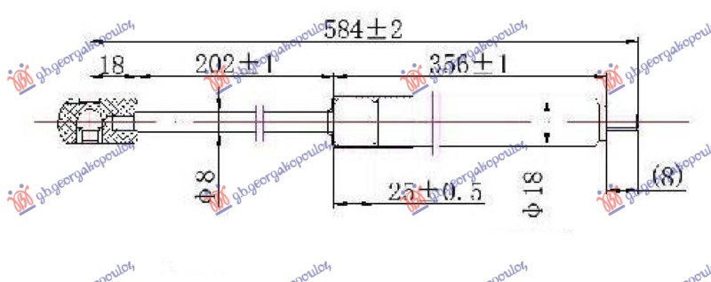 AMORTIZER HAUBE (560L-310N)