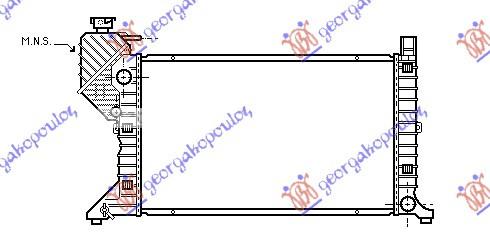 HLADNJAK MOTORA 00- CDI MAN. +/- A/C (68x40.8)