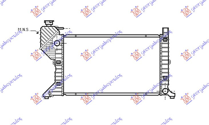 hladnjak -00 MAN/automatski klime (68x408) (MAHLE BEHR PREMIUM LINE)