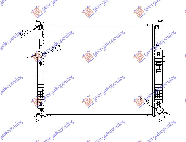 HLADNJAK MOTORA ZA SVE MODELE (MAN/AUTO) (+/-AC) (63.5x53)