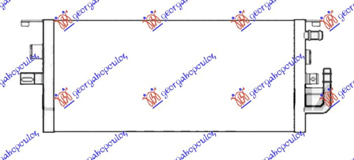 hladnjak  motora dodatni4.0 CDI dizel (590x265x21)