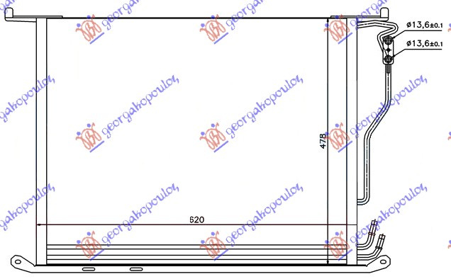 HLADNJAK KLIME PET.-DSL. (58x48x16)