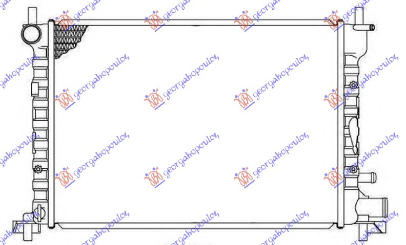 HLADNJAK MOTORA .1.8 D-TD +AC (50x36.3x28) (VALEO CLASSIC)