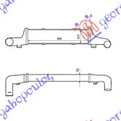 INTERCOOLER .2.5-2.9CDi (56.2x115x52)