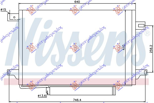 HLADNJAK KLIME DIZEL (60x41x12) (AUTOBUS)