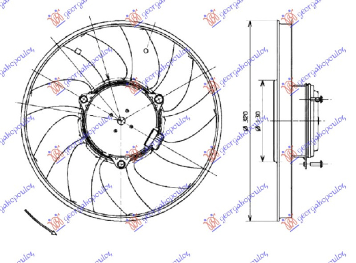 SET VENTILATORA A/C 2.0-2.1-2.5-3.0TDi