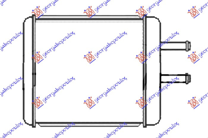 HLADNJAK KABINE 2.0 PETROL - 2.0 DIESEL (158x162)