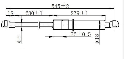 AMORTIZER GEPEK VRATA (544L-530N)